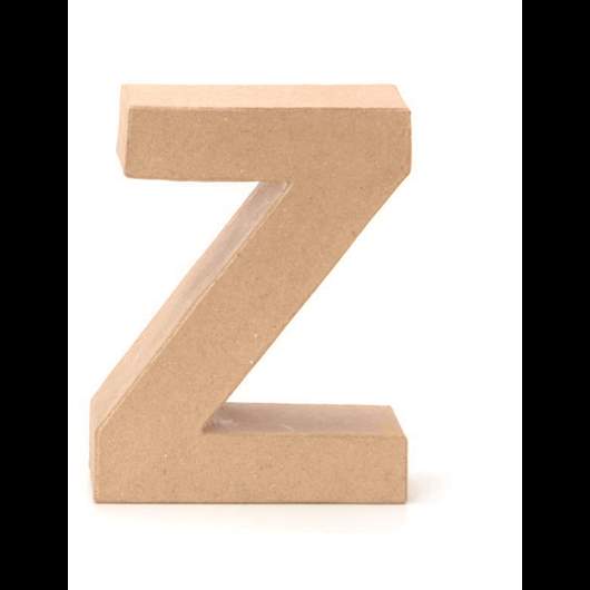 kartonnen letters Z 17,5x5,5cm